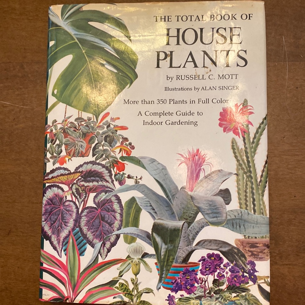 Hardcover The Total Book of Houseplants with dust jacket vintage 1975 EUC!